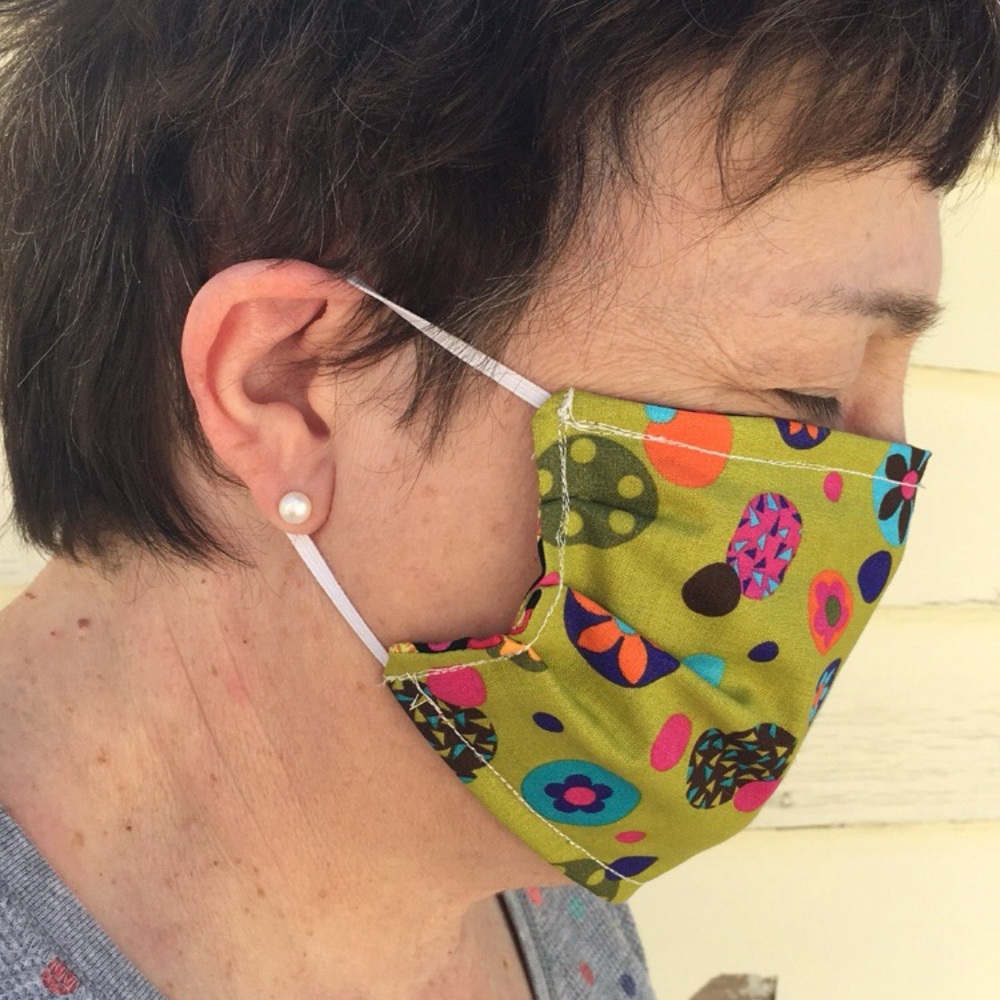 2/$25 LAST ONE Wildflower Fashion Fabric Face Mask - Picture 4 of 4